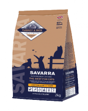 SAVARRA Light Cat Сухой корм для взрослых кошек с лишним весом и стерилиз.Индейка/рис фото