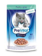  Prevital Premium в соусе д/стерилиз. кошек с птицей (пауч) фото