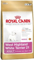 WEST HIGHLAND WHITE TERRIER 21 корм для вест хайленд уайт терьеров старше 10 месяцев  фото