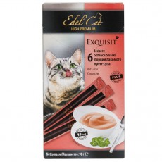 EDEL CAT лак-во д/кошек Крем-суп лосось 6шт. 90 г фото