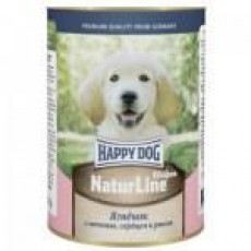 HAPPY DOG NaturLine для щенков тел/печ/сердце/рис фото