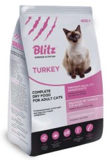BLITZ ADULT CATS Turkey для взрослых кошек с индейкой фото