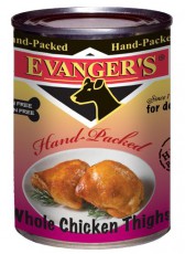  Конс.EVANGER'S 340гр 20110 Whole Chicken Thighs /цельные куриные бедрышки/допол.питание для собак фото
