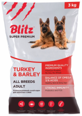 Blitz Adult Turkey & Barley All Breeds Для взрослых собак фото